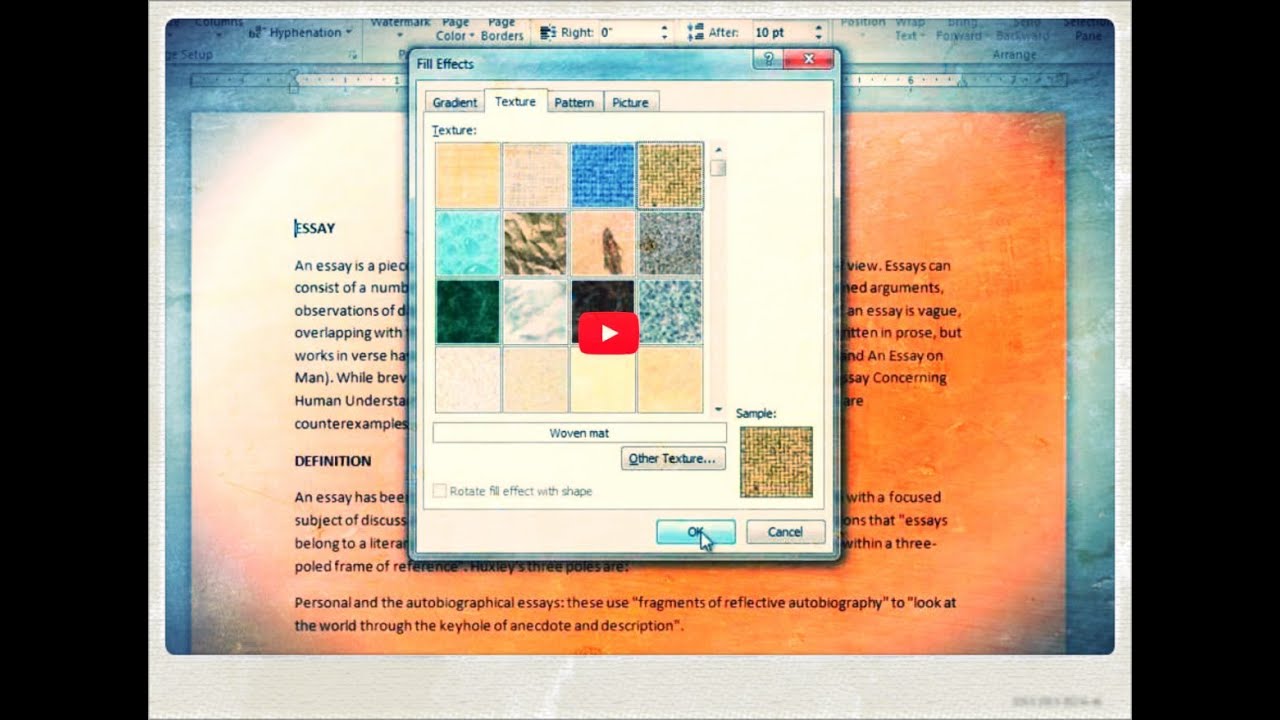 How To Change Page Background Color In Word YouTube