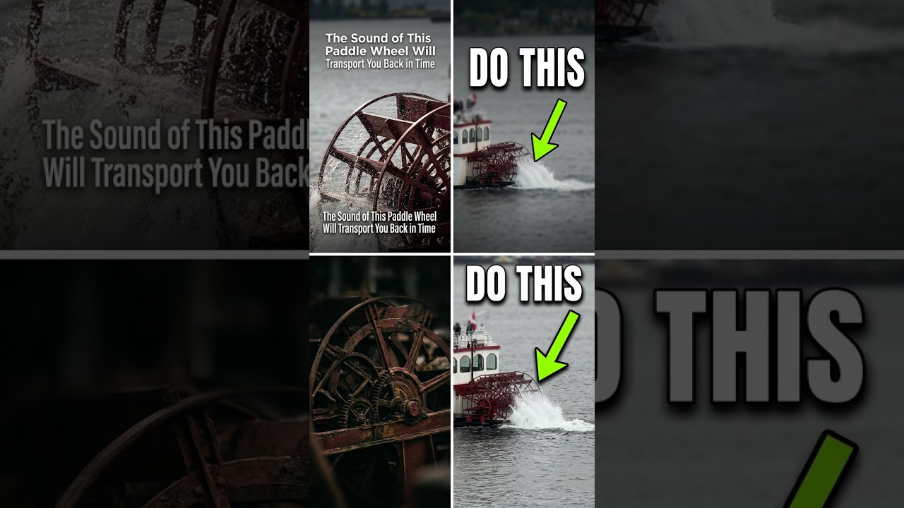 The Sound of This Paddle Wheel Will Transport You Back in Time #vintage #relaxing #shorts