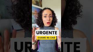URGENTE - Fique até a ÚLTIMA HORA no EXAME 46 OAB #examedaoab #provadaoab #exame46oab #1faseoab