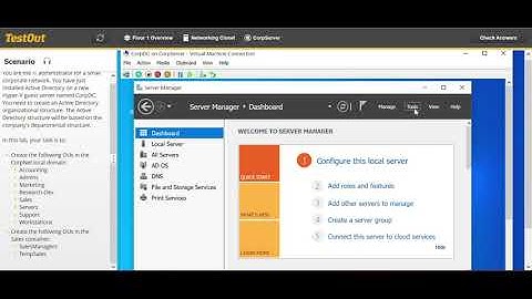 5 1 8 Create OUs in Active Directory  || TestOut