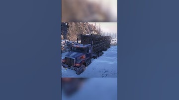 Logging logs in Snow  |  Snowrunner  #shorts #shortsfeed #Snowrunner #snowrunnerindia