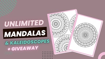 Create Unlimited Mandala/Kaleidoscope Coloring Pages for Amazon KDP in Affinity Publisher + Giveaway