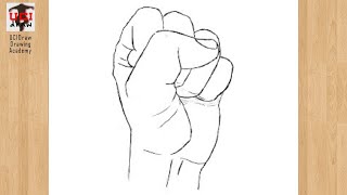 How to Draw a Fist Sketch | Easy Clenched & Closed Fist Drawing Step by Step