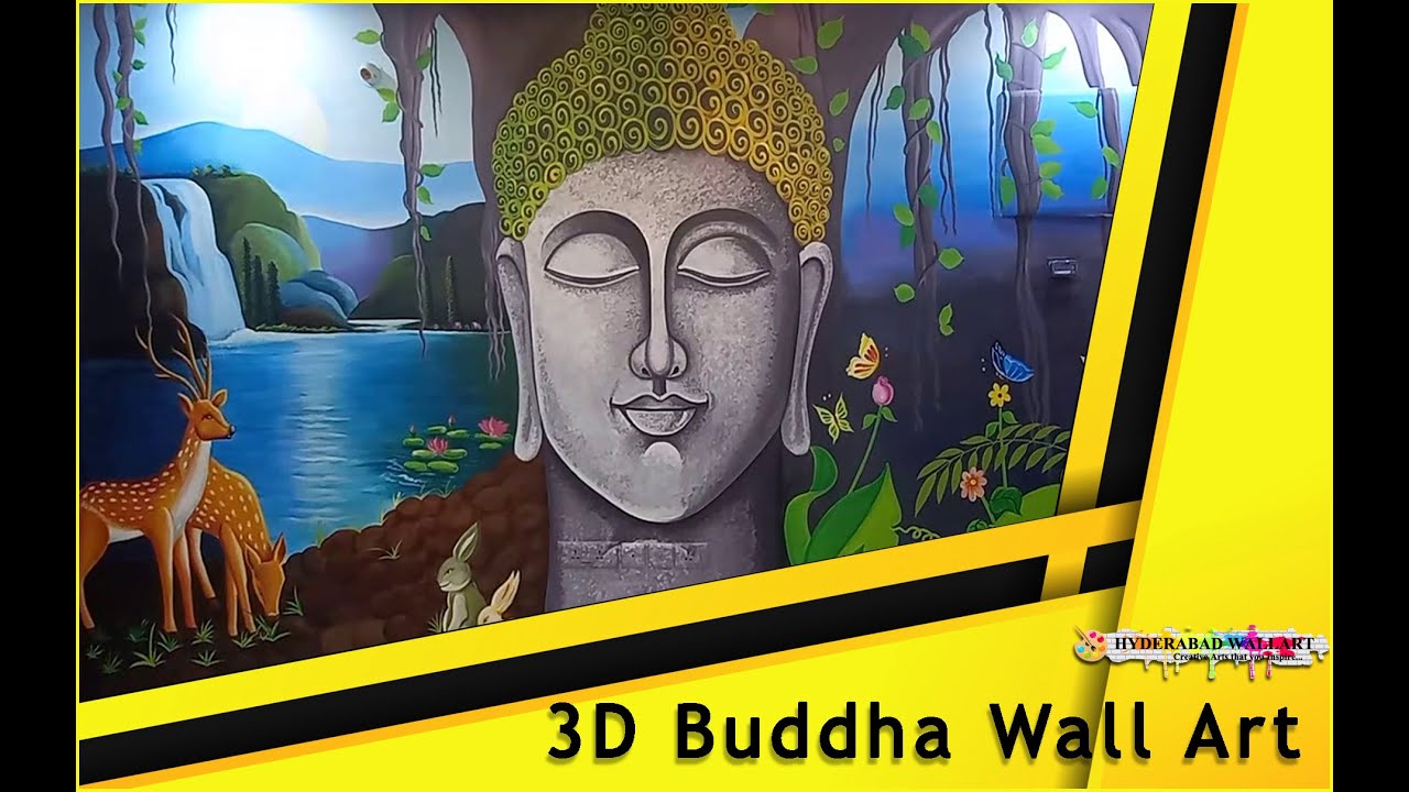 3d buddha wall art hyderabad wall art YouTube