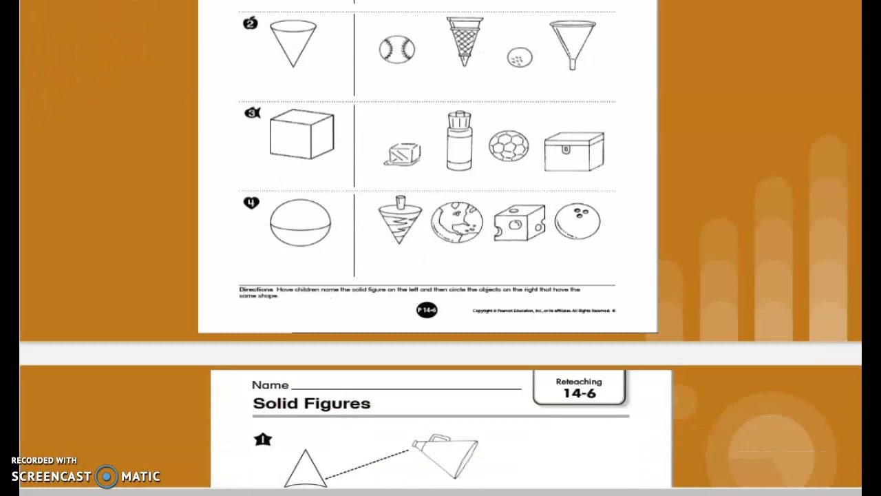 solid figures worksheets youtube