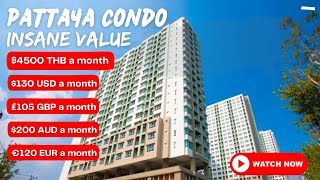 $130 per month Pattaya Condo Tour ❤Insane value❤