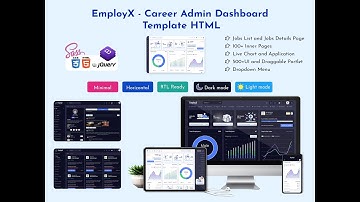Career Admin Dashboard Template Bootstrap 5 with UI Kit – EmployX