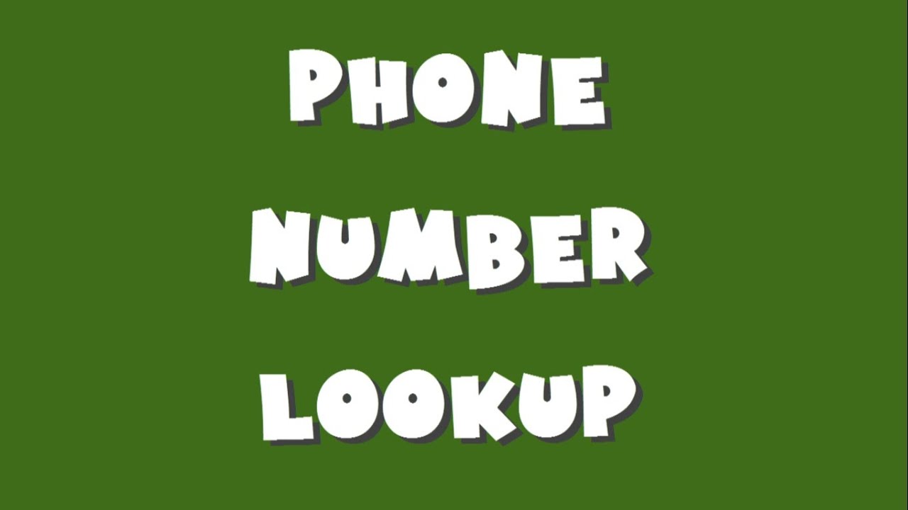 cell phone look up by number