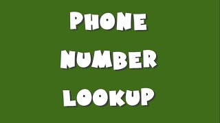 Phone Number Lookup Enter a phone number and get lookup