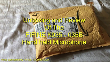 UNBOXING AND REVIEW OF THE FIFINE K035 HANDHELD MICROPHONE