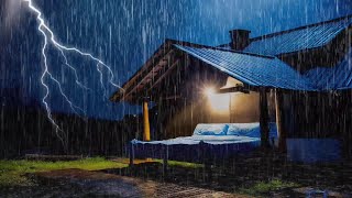 Beat Stress & Sleep Immediately With Heavy Rain & Thunder| Rain Sounds For Sleeping | Relaxation