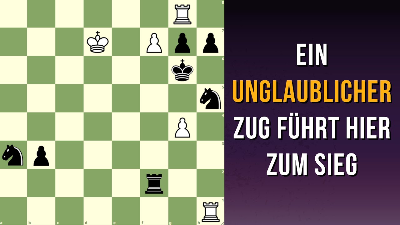 Findest du den richtigen Zug für Weiß? (Schach Endspiel)