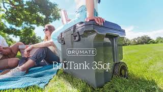 BrüTank 35-Quart Rolling Cooler