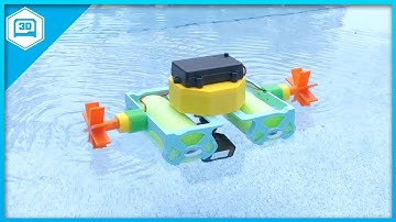 Crickit Paddle Wheel Boat #3DPrinting @adafruit #adafruit