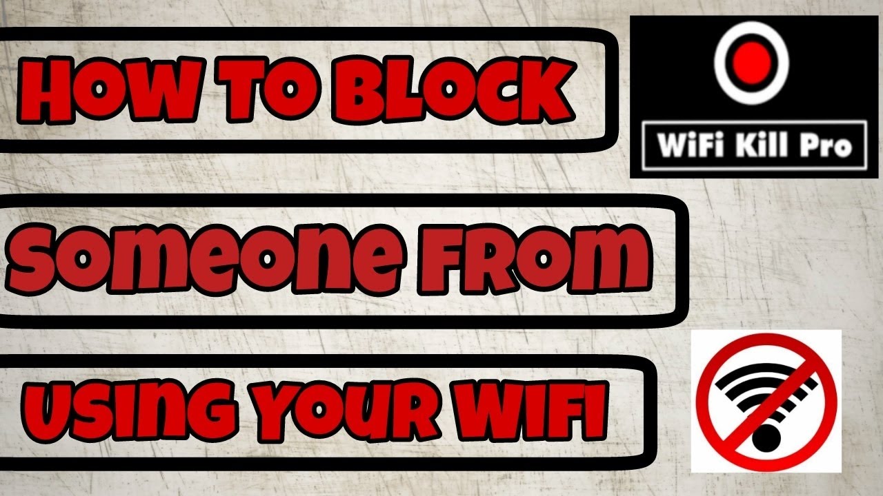 How To KICK People OFF Your wifi (2018) YouTube
