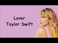LOVER: Taylor Swift Lyrics
