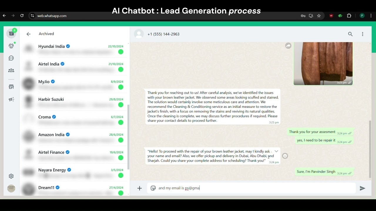 Case Study Demo for AI-Powered Chatbot Developed by Zestminds 
