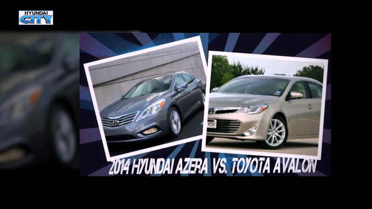 2014 Hyundai Azera Vs. Toyota Avalon - YouTube