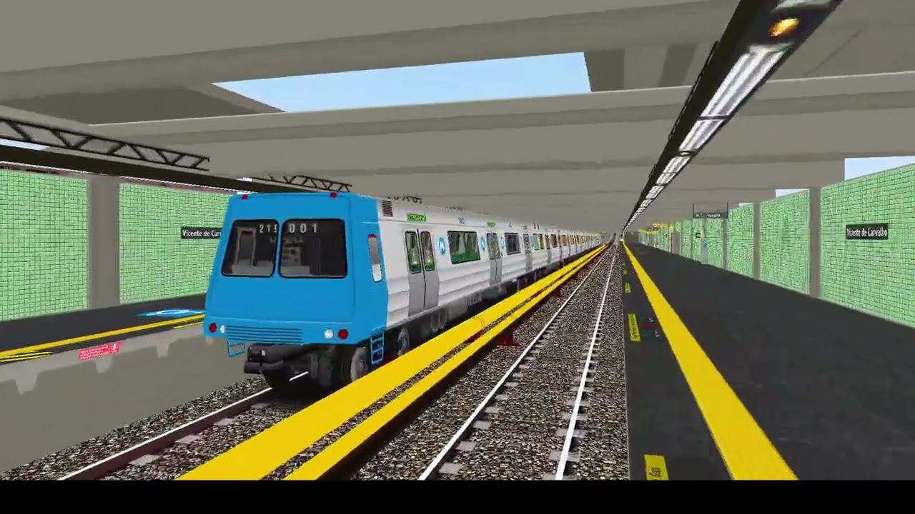 OPENBVE METRO RIO LINHA 2 COM O METRO ANTIGO