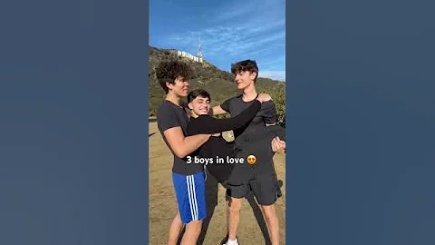 3 boys in love 😍 #boys #couple #beautiful