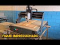 Cnc router fcr1000b da alcav tech  testando a qualidade da mquina