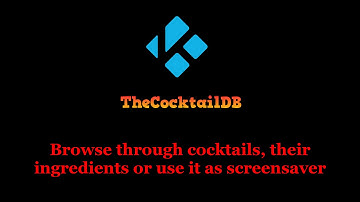 TheCocktailDB website and Kodi add-on review