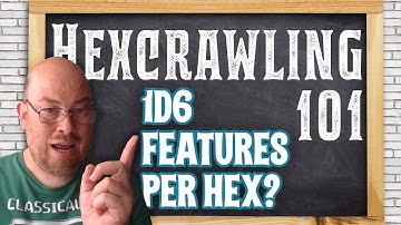Hexcrawling 101: 1d6 Features Per Hex?