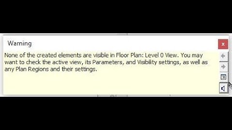 Visibility graphics warning in Revit