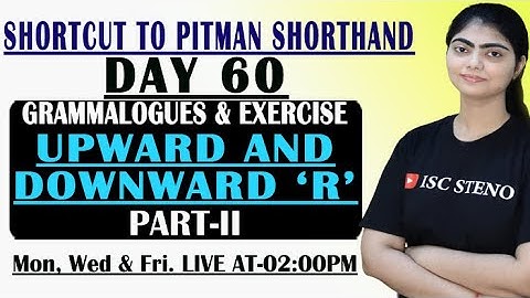 DAY-60 | GRAMMALOGUES & EXERCISED ON | UPWARD AND DOWNWORD R | PART-II | BY JANVI MA