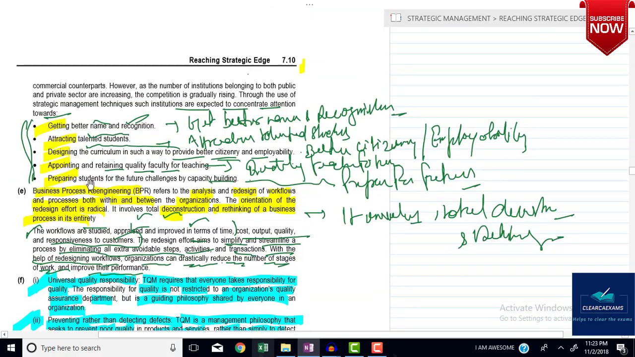 CA IPCC ITSM NOV 2018: PRACTICE MANUAL SM CHAPTER-07 PART 3 (FAST)