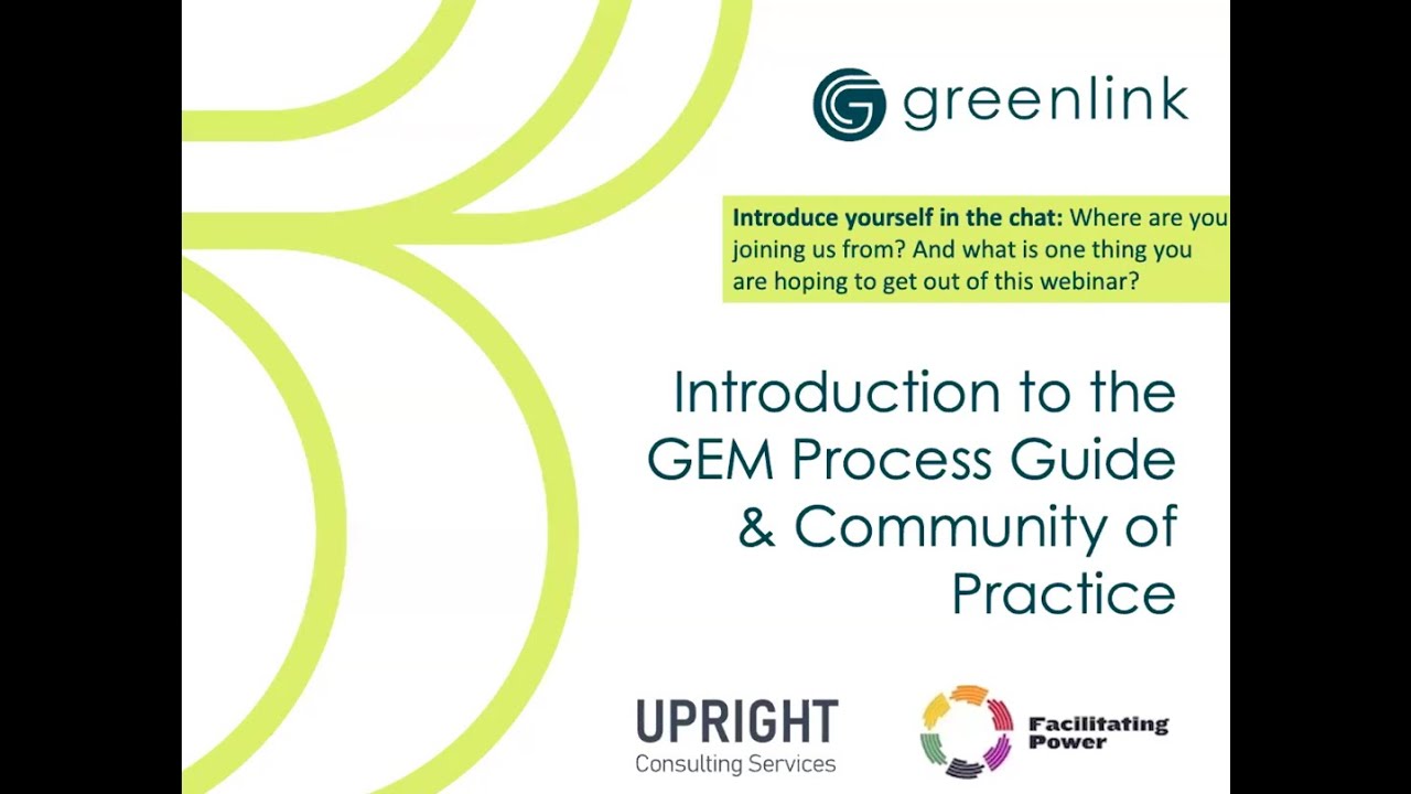 Introduction to the GEM Process Guide and Community of Practice - YouTube