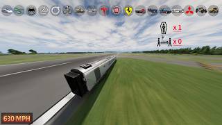 Instant 630 MPH Acceleration 🚗 Which Vehicle Can Survive? 😯 - BeamNG Drive #8