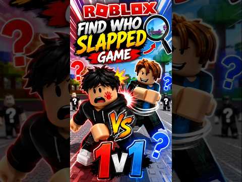 find who slapped 1v1 🤫 Roblox! #shorts #roblox #robloxshorts