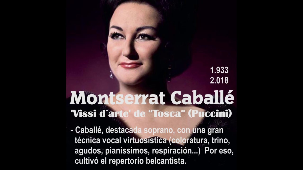 Montserrat Caballé Tosca Vissi D Arte