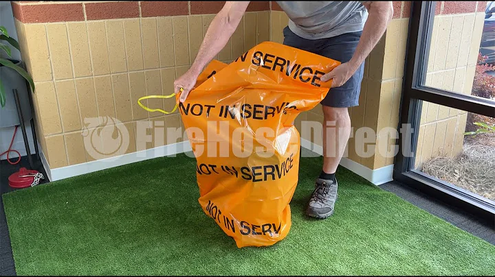 Orange Polypropylene Hydrant Bag