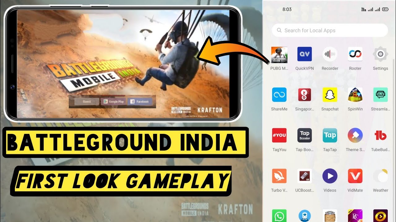🔥battleground mobile india first Look || battleground mobile India gameplay || battleground India