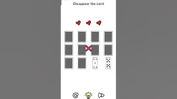 brain out level 149//disappear the card