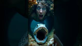 Moray Eel: This Eel Has a Hidden Jaw… and It’s Straight-Up Terrifying! #shorts