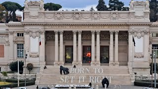 ميدان الشعراء في روما ايطاليا وشاعرنا المصري احمد شوقي يزين الميدان بتمثاله Aashour