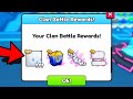 Claiming 1 clan rewards in pet simulator 99 huge bubble dog