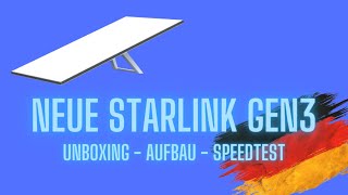 🛰 Starlink Gen 3 Unboxing, Aufbau und Speedtest in 🇩🇪Deutschland