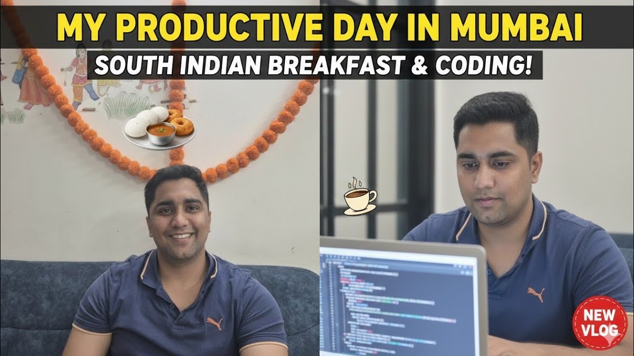 Ghar ka sukoon, South Indian Food & Coding Life | Daily Vlog 🏠✨ 