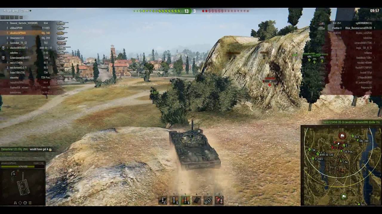 russian movie Object 140 ◄ ◄ ► ►RUSSEN Med 3 Random BATTLE World of Tanks Wot Deutsch