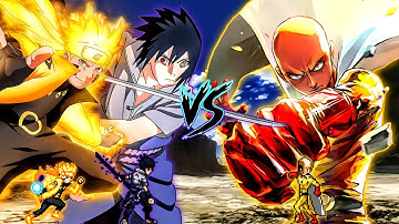 Sasuke EMS RN OP (New) & Naruto Final OP (all form) VS Manga Saitama OP in Jump Force Mugen