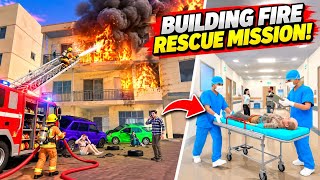 🔥 Building Fire Rescue Mission! 🚒 | Firefighter Simulator Gameplay screenshot 5
