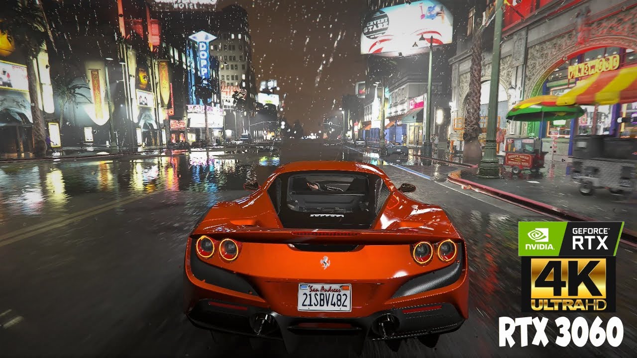 GTA V Ultra Realistic Ray Tracing Graphics Gameplay on RTX 3060 - YouTube
