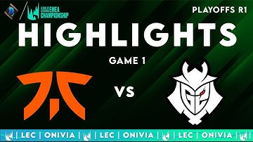 FNC vs G2 Game 1 Highlights | LEC Spring Playoffs 2025 | Fnatic vs G2 Esports by Onivia