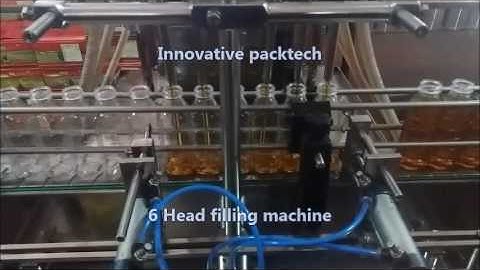 Fully autometic 6 head Liquid Filling capping labeling line,oil filling machine
