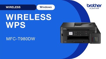 MFCT980DW set up wireless with WPS - Windows