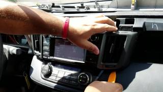 How to Remove Radio / Navigation / Display from Toyota RAV4 2014 for Repair.